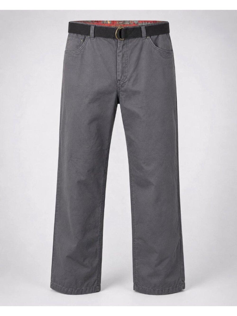 Urban Pipeline Mens 34 x 34 " Gray Belted Casual Chino Pants 100% Cotton